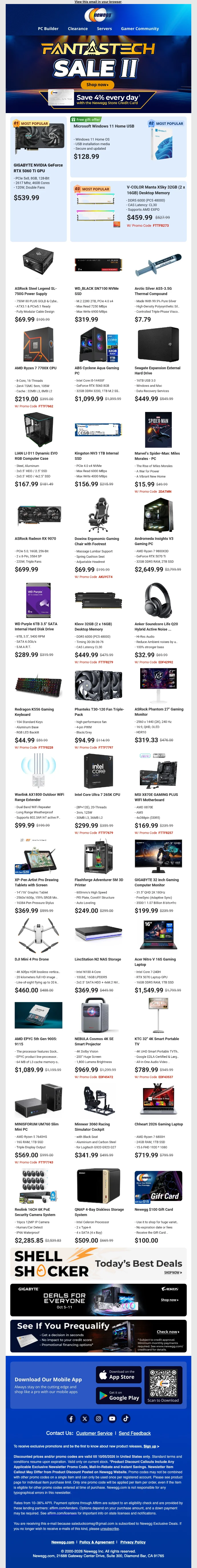 Proof of coupon - Newegg - [[4% off]] on gaming PCs, SSDs and RAM deals