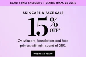 15% OFF starts soon. Ready for your glow? 😍