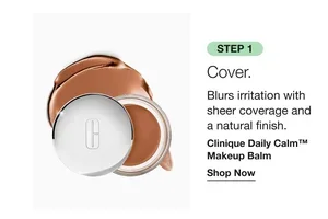 A makeup look for sensitive days.