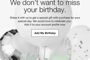 We’d love to celebrate your birthday. 