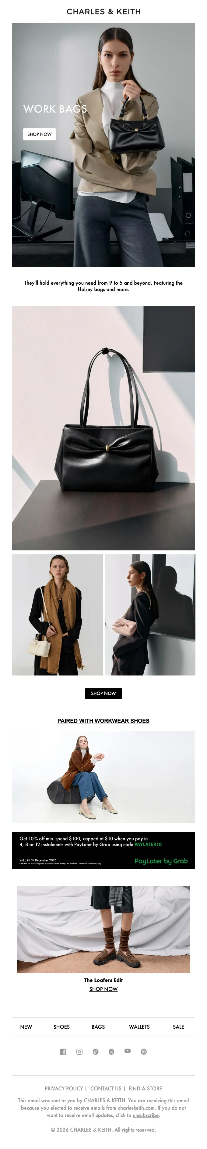Proof of coupon - Charles &amp; Keith - Enjoy [[4-12 instalments]] on bags as a new PayLater user