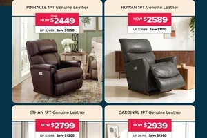 Upgrade your relaxation with up to 35% savings on 1PT Power Rocker Recliners!