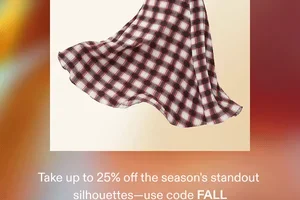 New dresses: up to 25% off