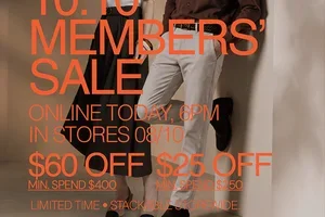 10.10 Online Early Access | $60 Off $400 STOREWIDE