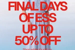 Time’s Running Out. Final Days of End of Season Sale