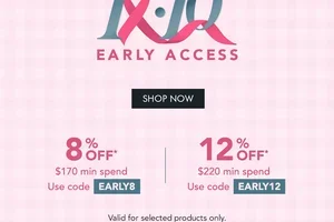 10.10 Early Access Is On: Enjoy Up to 12% Off
