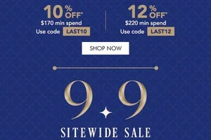 Final Call: Spend and Save Up to 12% OFF Sitewide!