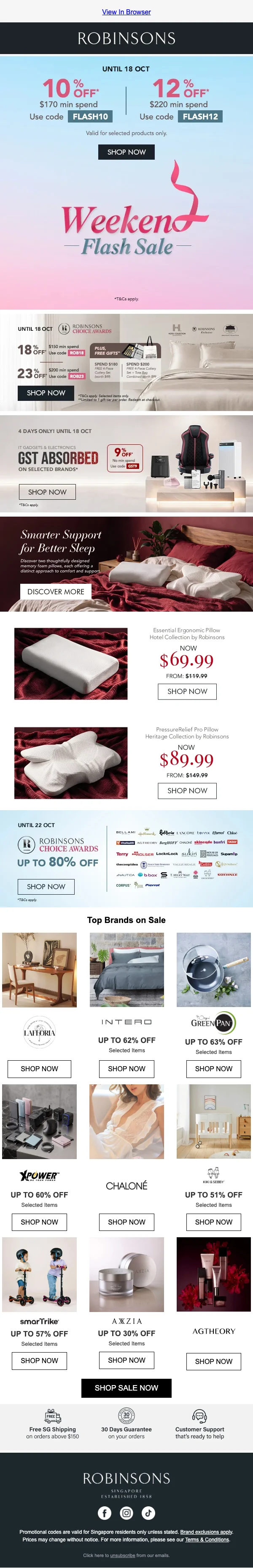Proof of coupon - Robinsons - Promo code: 10% off on selected products, minimum spend applies