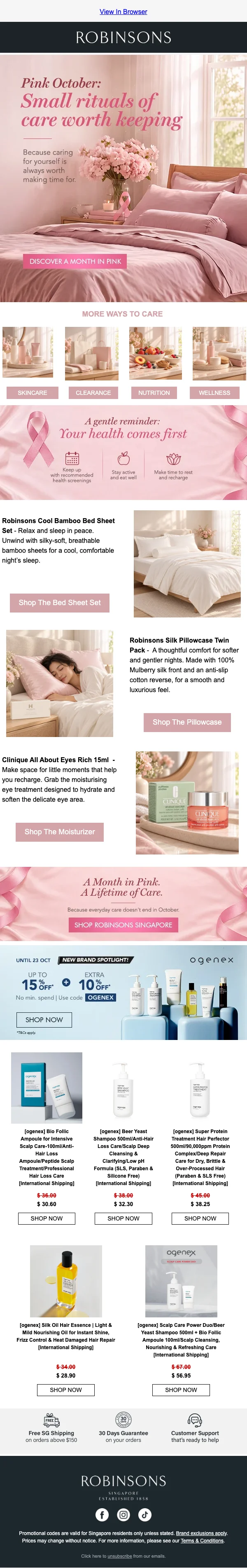 Proof of coupon - Robinsons - Limited offer: extra 10% off no min. spend and up to 15% off
