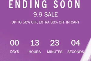 Final Hours to Enjoy 30% Off 9.9 Sale⏰