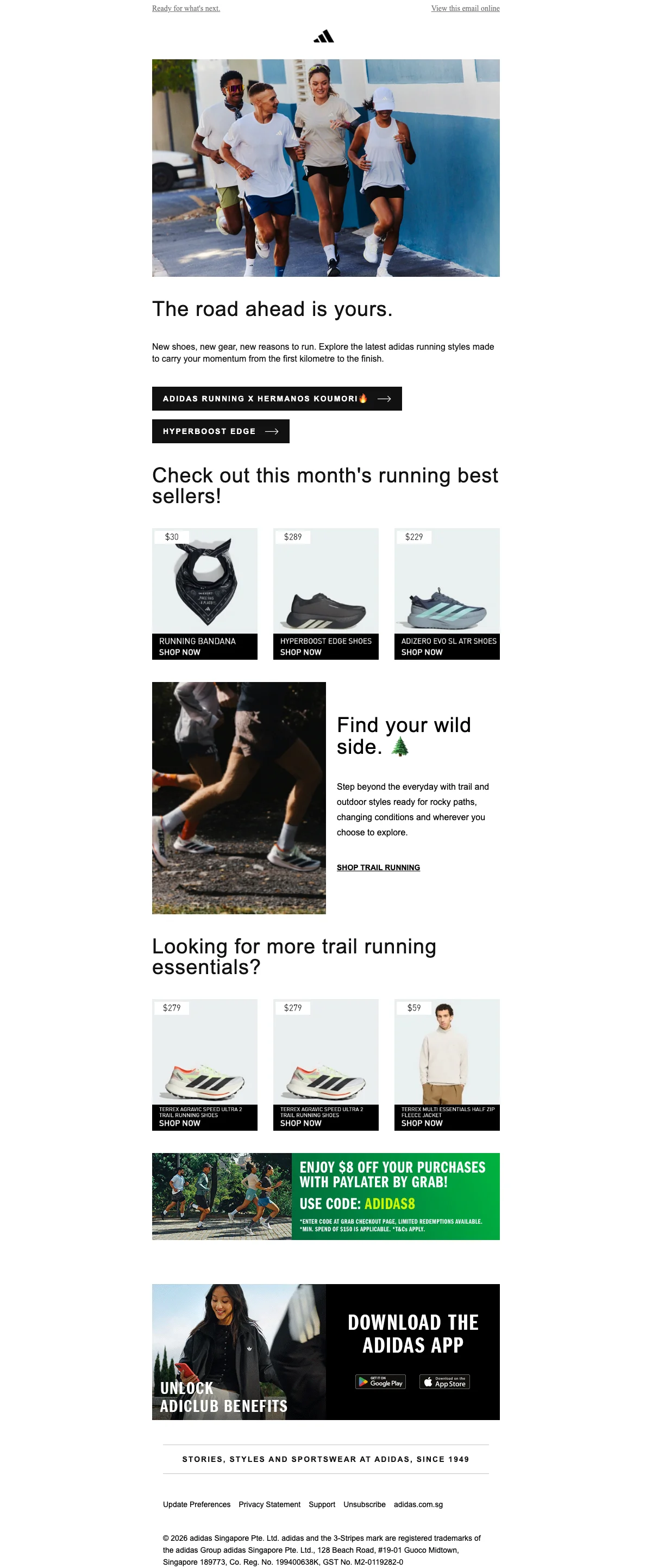 Proof of coupon - adidas - Adidas app promo: [[PayLater offer]] save on purchases in-app