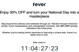 Art, colour and 30% OFF your National Day plans are here 🌻