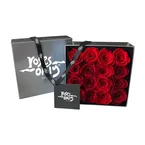 Valentine's Day Red Infinity Preserved Roses 16 (VFROA13-016)