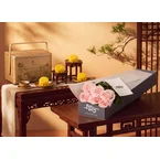 Pink Rose Signature Gift Box x Marriott Singapore Mao Shan Wang Durian Premium Snowskin Mooncakes 8pcs Gift Set (ROAMAK04)