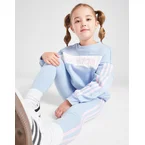 Girls’ Linear Colour Block Crew Tracksuit