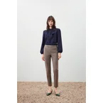 Ruffle Detail Stand Collar Blouse