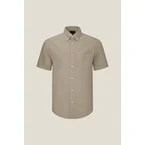 Cotton Garment-Dye Comfort Fit Short Sleeve Casual Shirt