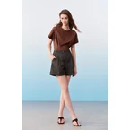 Cotton Stretch Twill Casual Shorts