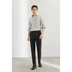 Poly Twill Slim Fit Suit Pants