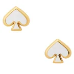 Kate Spade Everyday Spade Enamel Studs Earrings - White o0ru3069