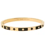 Kate Spade Spot The Spade Enamel Block Hinge Bangle Bracelet - Black KM186
