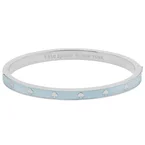 Kate Spade Spot the Spade Enamel Hinged Bangle Bracelet - Crisp Sky KJ727
