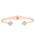 Kate Spade Lady Marmalade Open Cuff Bracelet in Clear/ Rose Gold o0ru1952