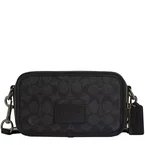 Coach Wyatt Crossbody Bag In Signature Canvas in Charcoal/ Black CW365