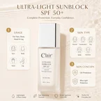 SG 61 Clair Skin Solutions Ultra-Light Sunblock Spf 50+, 40ml