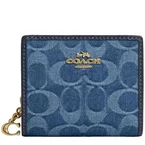 Coach Snap Wallet In Signature Denim - Indigo CDL51