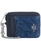 Coach Zip Card Case With Quilting - Denim CAR26