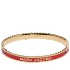 Marc Jacobs The Medallion Scalloped Bangle Bracelet in True Red/ Gold J103MT7PF22