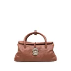 Dotta Officina Small Calf Leather Handbag - Brown