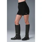 Micro Corduroy Winter Break Mini Skirt - Black