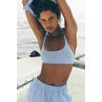 Sheer Glow Bra - Seashell Blue