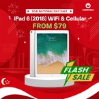 [FLASH DEAL] iPad 6 (2018) WiFi & Cellular