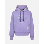 Seagull Print and Embroidery Loose Fit Hoodie