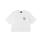 Devil-heart-shaped Seagull Emboss T-shirt
