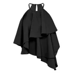 Tiered Asymmetric Halter Top