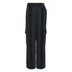 Belted Wide-Leg Cargo Pants