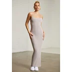 Low Back Maxi Dress in Chocolate