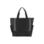 Sheer Large Open Tote Black Sheer