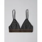 Brunello Cucinelli Womens Black Striped Band Bralette Accessories & Slg