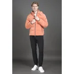 Moorer Mens Light Orange Puffer Jacket Clothing