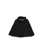 Alessandro Enriquez Taffeta Tiered Blouson Jacket — Black