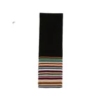 Paul Smith Signature Stripe Wool Scarf — Black