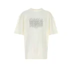 Maison Margiela Logo-Print Cotton T-Shirt — White