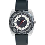Q Timex® 1972 World Time 39mm Leather Strap Watch