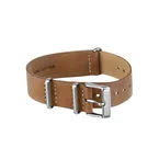 18mm Leather Slip-Thru Double Layer Strap