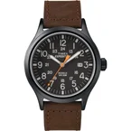 Expedition Scout 40mm Leather Strap Watch